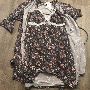 Robe and night gown combo